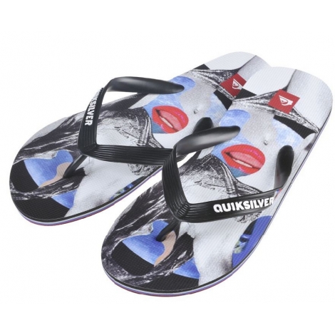 Tongues Quiksilver Molokai Screenline Black Blue Red