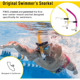 Tuba frontal adulte FINIS Swimmer's snorkel Rose