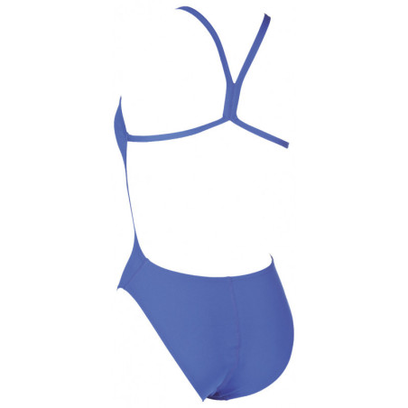 Arena SOLID Lightech High - Royal White - Maillot Natation Femme 1 piece | Les4Nages