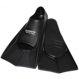Minifins SWEAMS - BLACK - Mini Palmes Natation & Piscine
