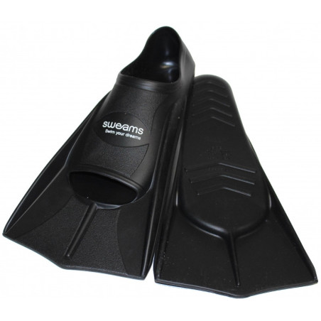 Minifins SWEAMS - BLACK - Mini Palmes Natation & Piscine | Les4Nages
