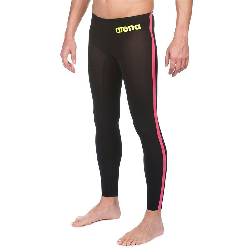 ARENA Powerskin Homme Open Water R-Evo + Pant - Black Fluo Yellow - Pantalon combinaison eau libre