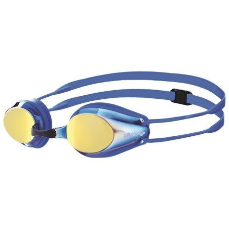 Arena TRACKS MIRROR Junior - Blue Yellow Revo Blue - Lunettes Natation