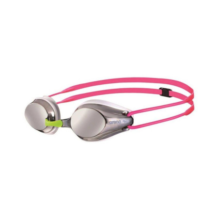 Arena TRACKS MIRROR Junior - silver white fushia - Lunettes Natation Junior