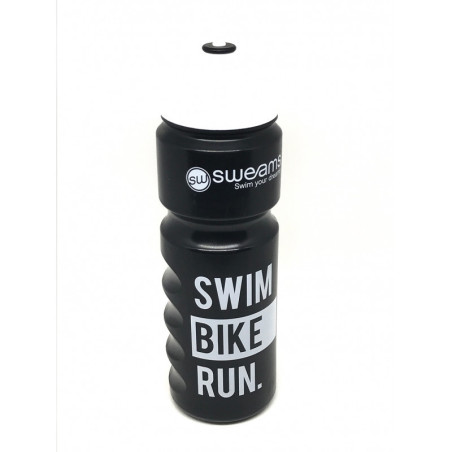 Bidon TRIATHLON SWEAMS Swim Bike Run - Black White - 750ml | Les4Nages Bidon TRIATHLON SWEAMS Swim Bike Run - Black White - 750ml | Les4Nages