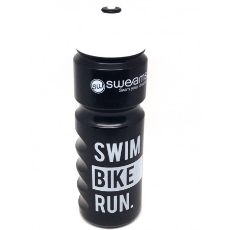 Bidon TRIATHLON SWEAMS Swim Bike Run - Black White - 750ml | Les4Nages Bidon TRIATHLON SWEAMS Swim Bike Run - Black White - 750ml | Les4Nages