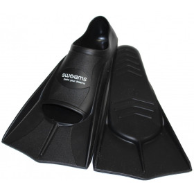Minifins SWEAMS - BLACK ATTACK - Mini Palmes Natation & Piscine