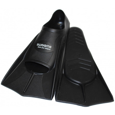 Minifins SWEAMS - BLACK ATTACK - Mini Palmes Natation & Piscine | Les4Nages