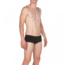 ARENA One biglogo Black Silver Low waist short - Boxer Natation Homme