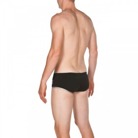 ARENA One biglogo Black Silver Low waist short - Boxer Natation Homme