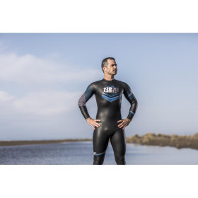 Combinaison Triathlon Homme ZEROD NEPTUNE MAN - BLACK/BLUE