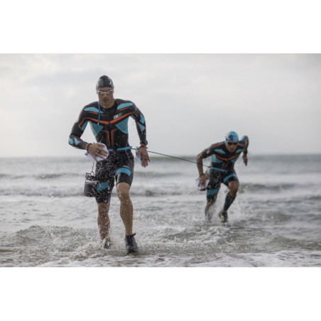 Corde Coéquipiers SWIMRUN ZEROD SWR TEAM LEASH - BLACK | Les4Nages