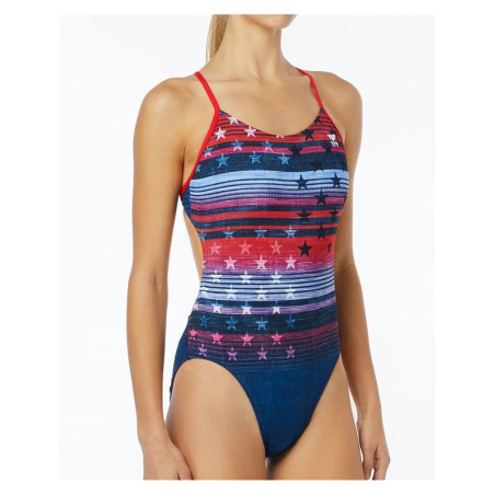 TYR Liberty Cutoutfit - Maillot Natation Femme | Les4Nages