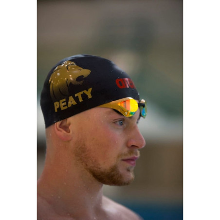 ARENA Cobra Ultra Swipe Mirror Jaune et Or - Yellow Copper Gold - Lunettes Natation | Les4Nages