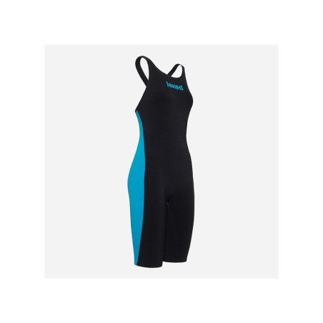 JAKED JKEEL Black Turquoise - Dos Fermé - Combinaison Natation Femme Compétition | Les4Nages
