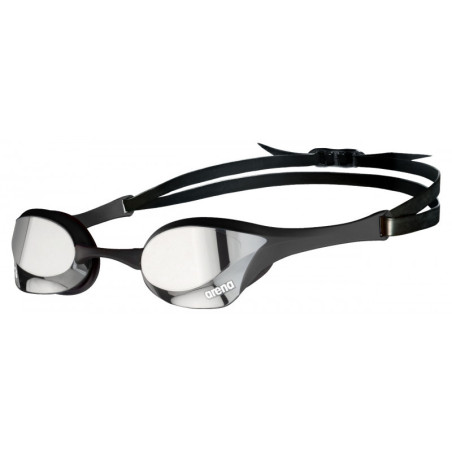 ARENA Cobra Ultra Swipe Mirror - Silver Black - Lunettes Natation Noir Verres Argent | Les4Nages