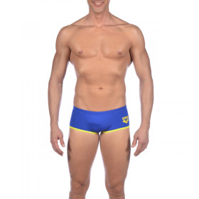 ARENA One biglogo Neon Blue Yellow Star - Low waist short - Boxer Natation Homme 