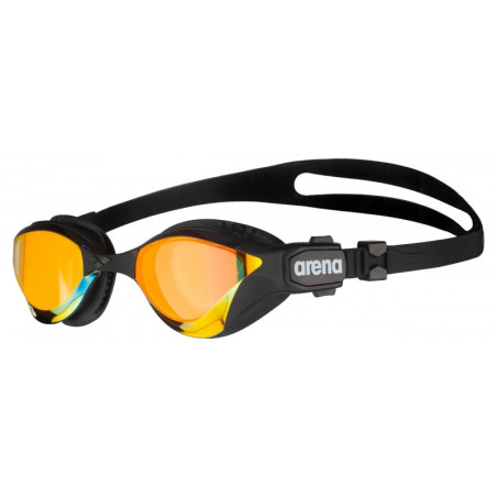 ARENA Cobra TRI SWIPE  Mirror - Yellow Copper Black - Lunettes Triathlon et Eau Libre Noir et Jaune