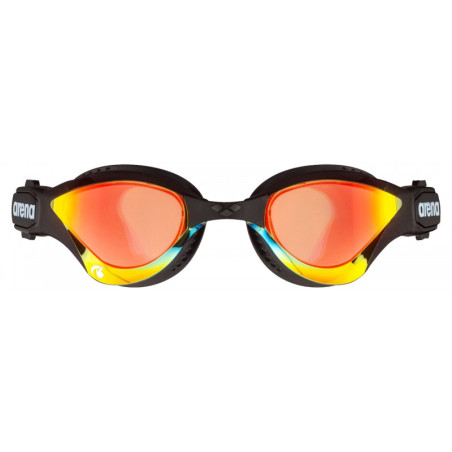 ARENA Cobra TRI SWIPE Mirror - Yellow Copper Black - Lunettes Triathlon et Eau Libre Noir et Jaune | Les4Nages