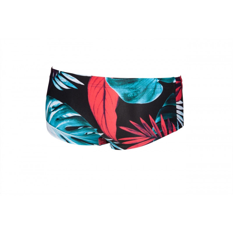 Arena TROPICAL LEAVES Low Waist Short Black Multi- Boxer Natation Homme Arena TROPICAL LEAVES Low Waist Short Black Multi- Boxer Natation Homme