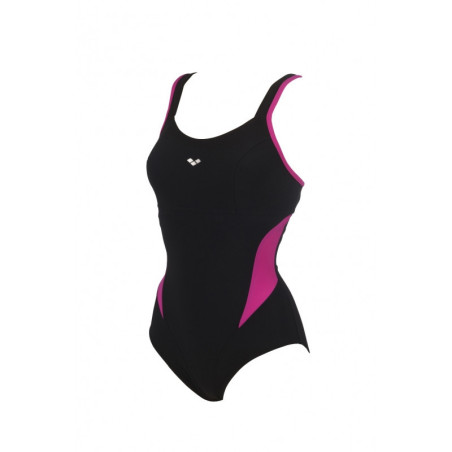 Arena Bodylift MAKIMURAX Black Rose Violet - Maillot Aquagym et Piscine Femme | Les4Nages