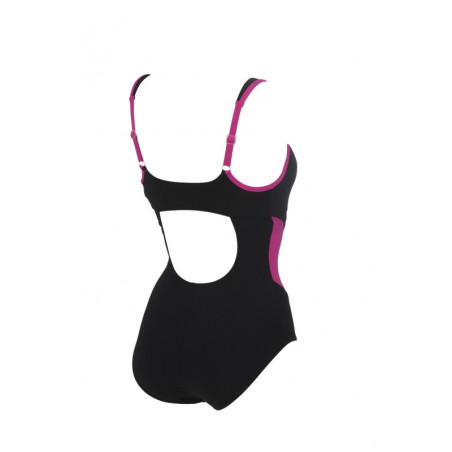 Arena Bodylift MAKIMURAX Black Rose Violet - Maillot Aquagym et Piscine Femme | Les4Nages