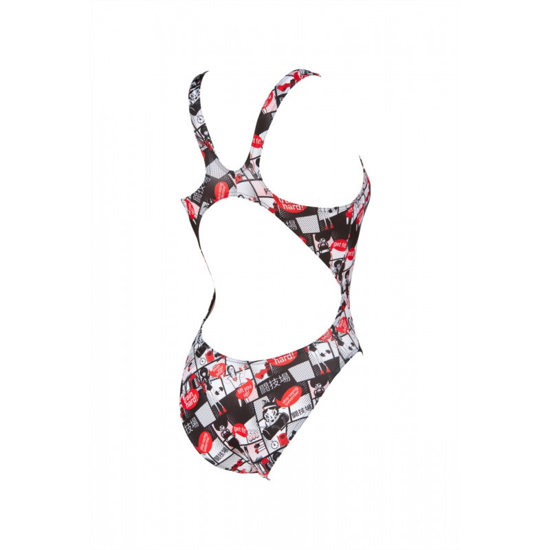 Arena COMICS Race (Taille 8 ans) Swim Tech - Red Multi - Maillot Natation Fille Arena COMICS Race (Taille 8 ans) Swim Tech - Red Multi - Maillot Natation Fille
