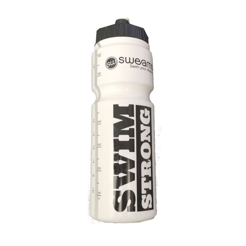 Bidon NATATION SWEAMS Swim Strong - White Black - 750ml