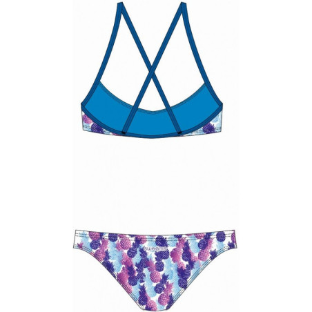 Maillot de bain SWEAMS PINEAPPLE BLUE - Maillot femme 2 pieces