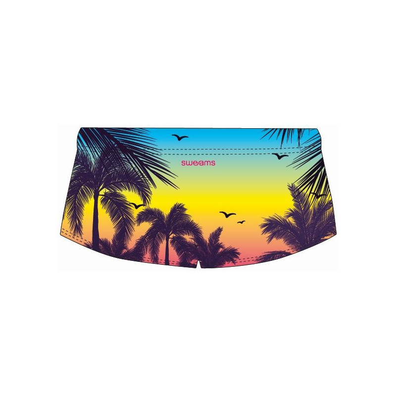 SWEAMS TRUNKS ALOHA BLUE - Boxer homme