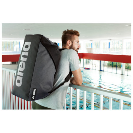 ARENA TEAM DUFFLE 40 - Team Red Melange - Sac de Sport et Natation et Piscine | Les4Nages