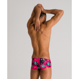 Arena CRAZY MONKEYS - Low Waist Short - Freak Rose Golf Green - Boxer Natation Homme