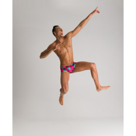 Arena CRAZY MONKEYS - Low Waist Short - Freak Rose Golf Green - Boxer Natation Homme