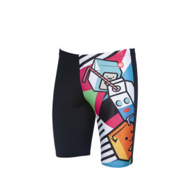 Arena CRAZY MILKSHAKE Jammer - Black Turquoise Multi - Jammer Natation Homme