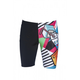 Arena CRAZY MILKSHAKE Jammer - Black Turquoise Multi - Jammer Natation Homme