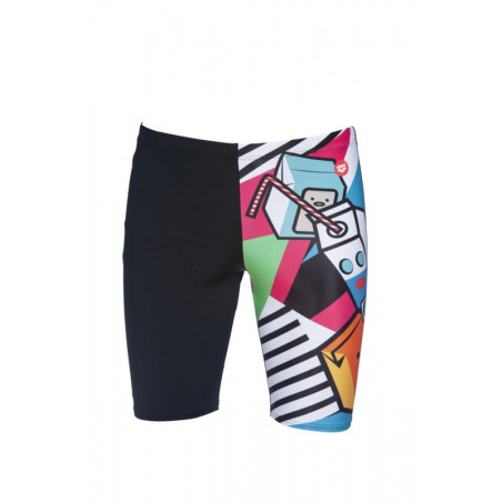 Arena CRAZY MILKSHAKE Jammer - Black Turquoise Multi - Jammer Natation Homme | Les4Nages