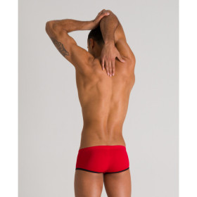 ARENA One biglogo Red Black Low waist short - Boxer Natation Homme