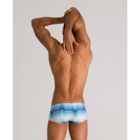 Arena Multicolor STRIPES Low waist Short - Navy Multi - Boxer Natation Homme