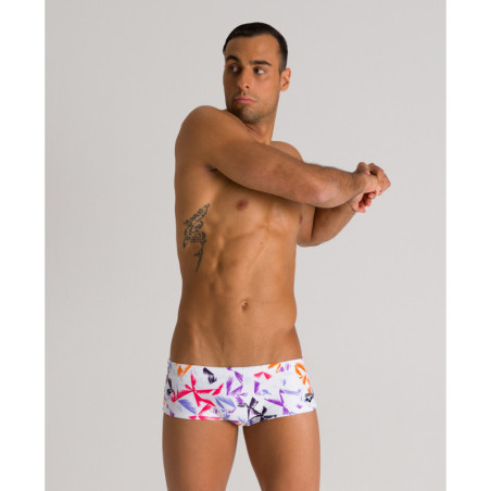 Arena Multicolor PALMS Low Waist Short - Provenza Multi - Boxer Natation Homme | Les4Nages