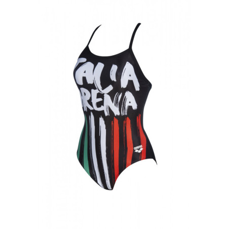 ARENA COUNTRY FLAGS Italy Flag - Light Drop Back - Maillot Natation Femme 1 piece