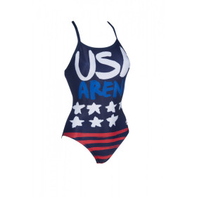 ARENA COUNTRY FLAGS USA Flag - Light Drop Back - Maillot Natation Femme 1 piece