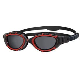 Zoggs PREDATOR FLEX POLARIZED - Red / Black / Smoke  Regular Fit - Lunettes Natation et triathlon