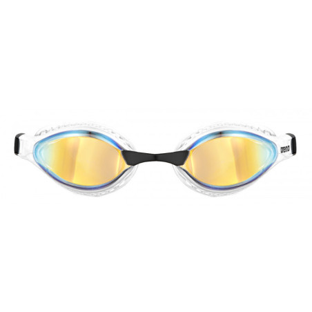 ARENA Air Speed Mirror - Yellow Copper White- Lunettes Natation | Les4Nages