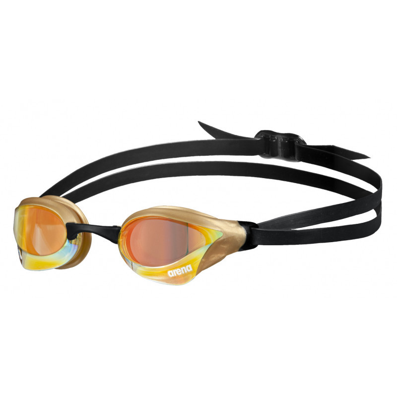 ARENA Cobra Core Swipe  Mirror  - Yellow Copper Gold  - Lunettes Natation