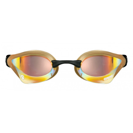 ARENA Cobra Core Swipe Mirror - Yellow Copper Gold - Lunettes Natation | Les4Nages