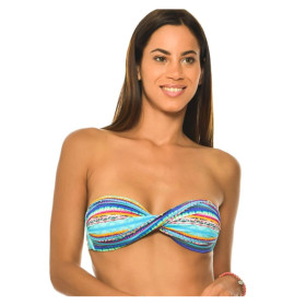 Haut de Bikini BANANA MOON  Boro Chinka Bleu  -   Haut maillot de bain Plage 2 pieces