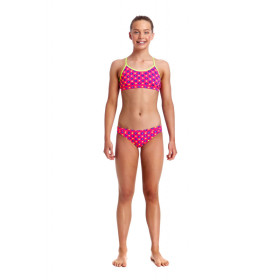 Maillot fille 2 pieces FUNKITA Daisy Dots Racerback