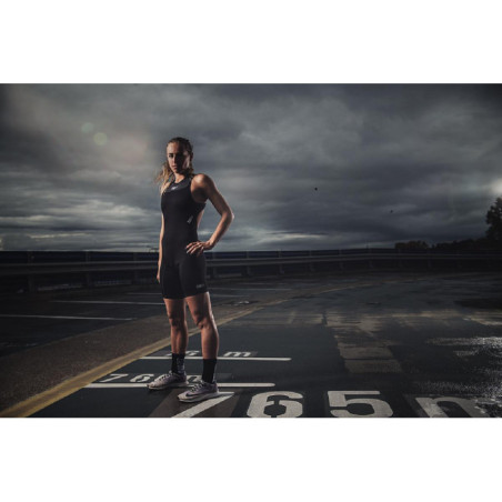 Trifonction Triathlon Femme ZEROD start TRISUIT WOMAN sans manches | Les4Nages
