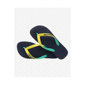 HAVAIANAS TOP MIX Mini me - NAVY/NEON YELLOW