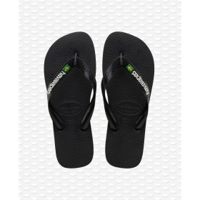 HAVAIANAS BRASIL LOGO Mini Me - BLACK/BLACK